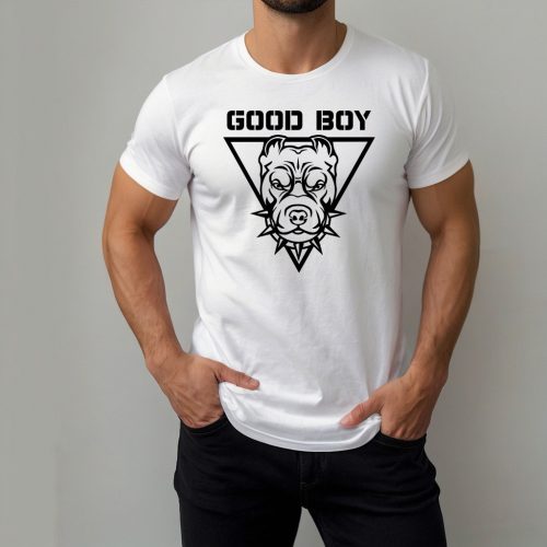 Good boy - Pitbull férfi póló / Fehér