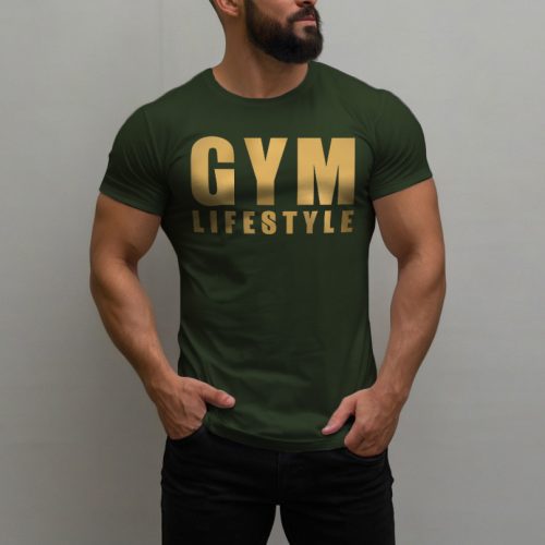 Gym lifestyle férfi póló / Army